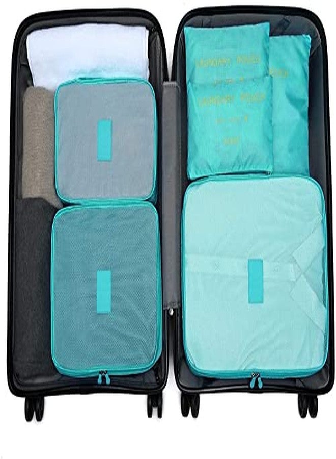 سنام مجموعة حقائب تخزين سفر محمولة من SUNAM مكونة من 6 قطع، مناسبة للملابس الداخلية، حقائب السفر، حقائب تنظيم الملابس، حقائب غسيل الملابس الشبكية (ألوان عشوائية). - Image 4